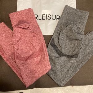 New Butt Lifting Workout Leggings - 2 Pack (Small)